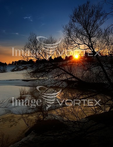 Sunset / sunrise royalty free stock image #217909596